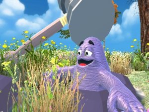 Wack a Grimace Shake Reflex Arcade Game