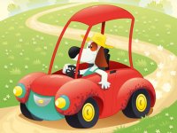 Funny Animal Ride Difference - Online Coloring Game for Kids Coloring Game