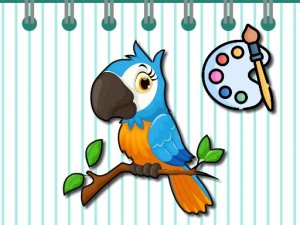 Color Parrot Online Coloring Game - Coloring Game