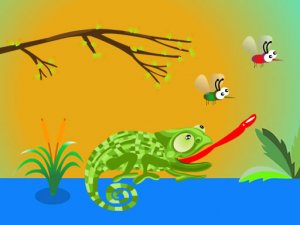 Hungry Chameleon Online Arcade Game