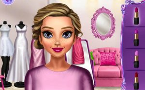 Katie's Wedding Day: Bride Makeover Dress Up Game